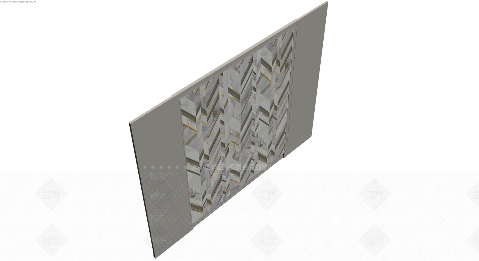 大理石拼花隔断屏风3D模型下载【ID:1229962856】