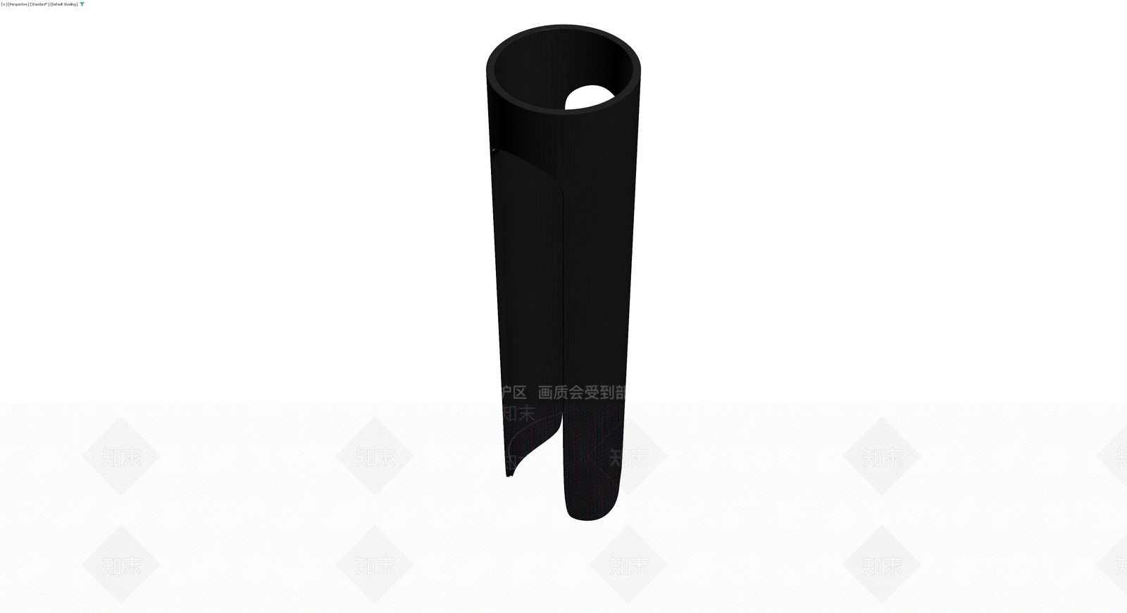 黑色异形管状摆件3D模型下载【ID:1230650373】