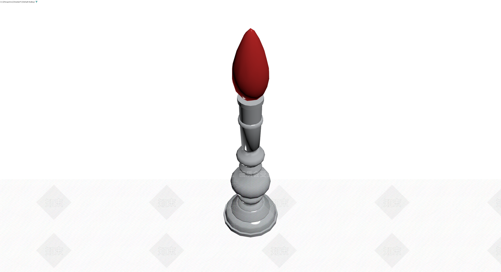 红烛灰座烛台3D模型下载【ID:1230575184】