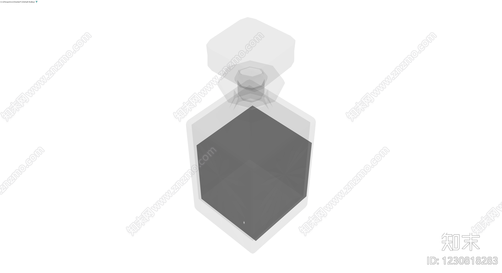 六边形玻璃香水瓶3D模型下载【ID:1230818283】