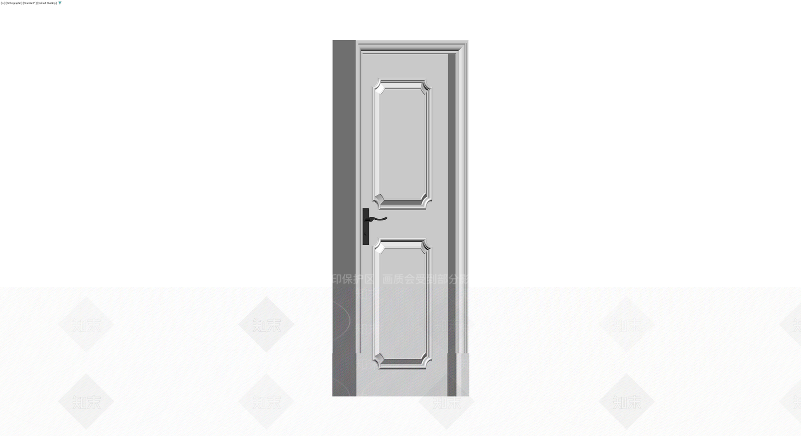 双板装饰门组件3D模型下载【ID:1230682923】