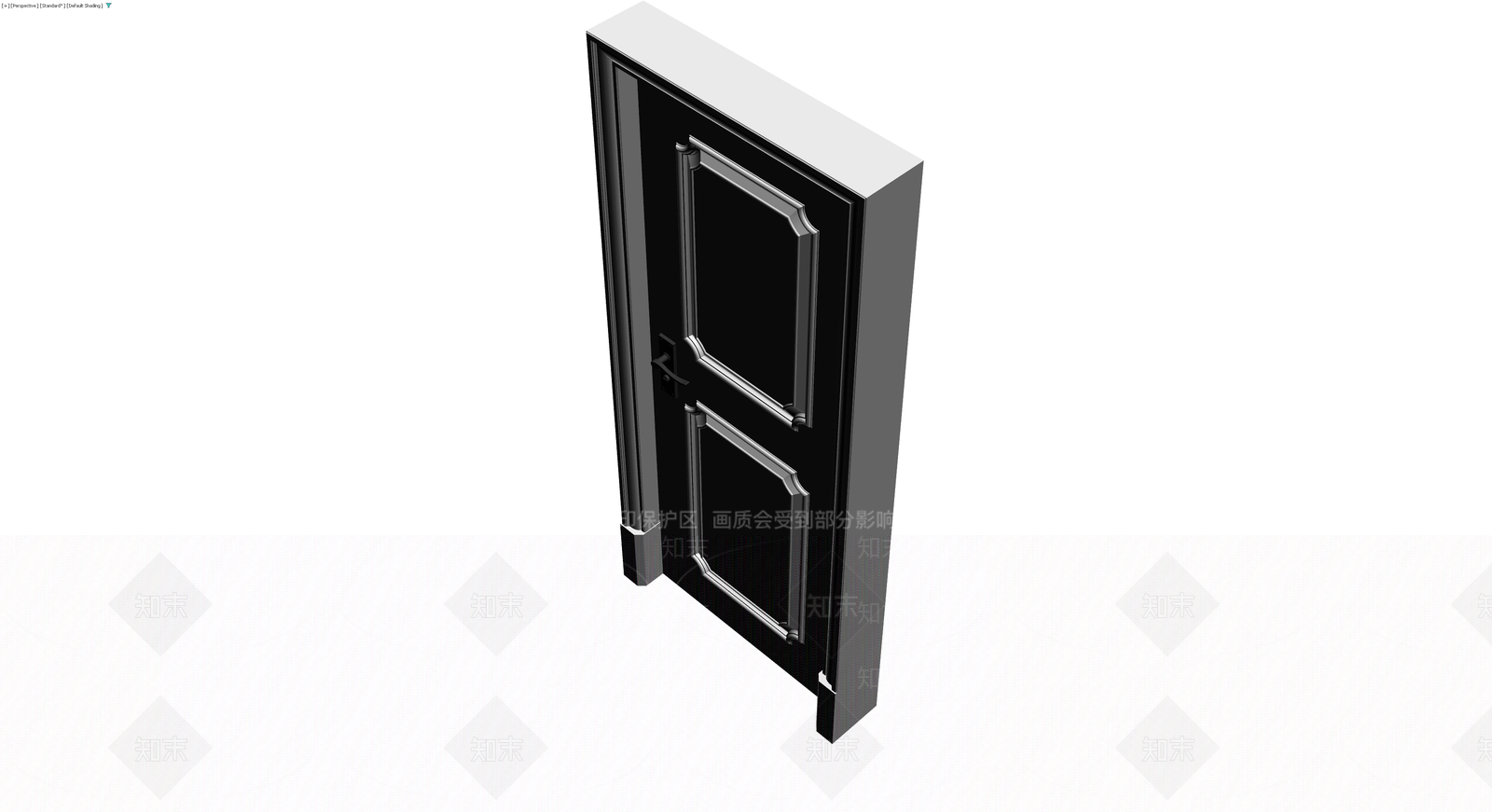 双板装饰门组件3D模型下载【ID:1230682923】