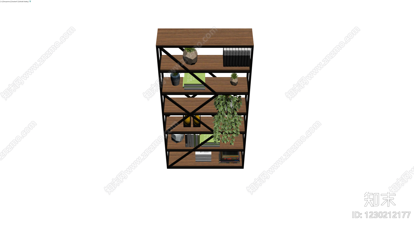 现代风格置物架组合3D模型下载【ID:1230212177】