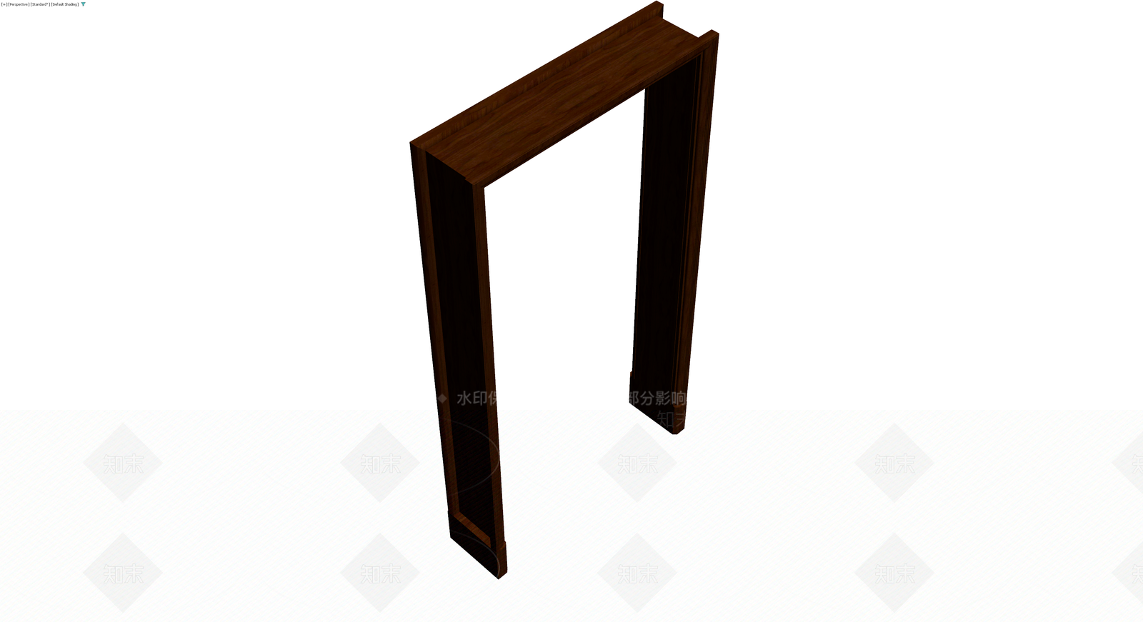 深木色成品门框组件3D模型下载【ID:1229954100】