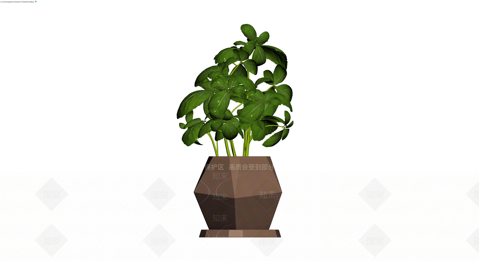 几何花盆绿植盆栽3D模型下载【ID:1230557017】