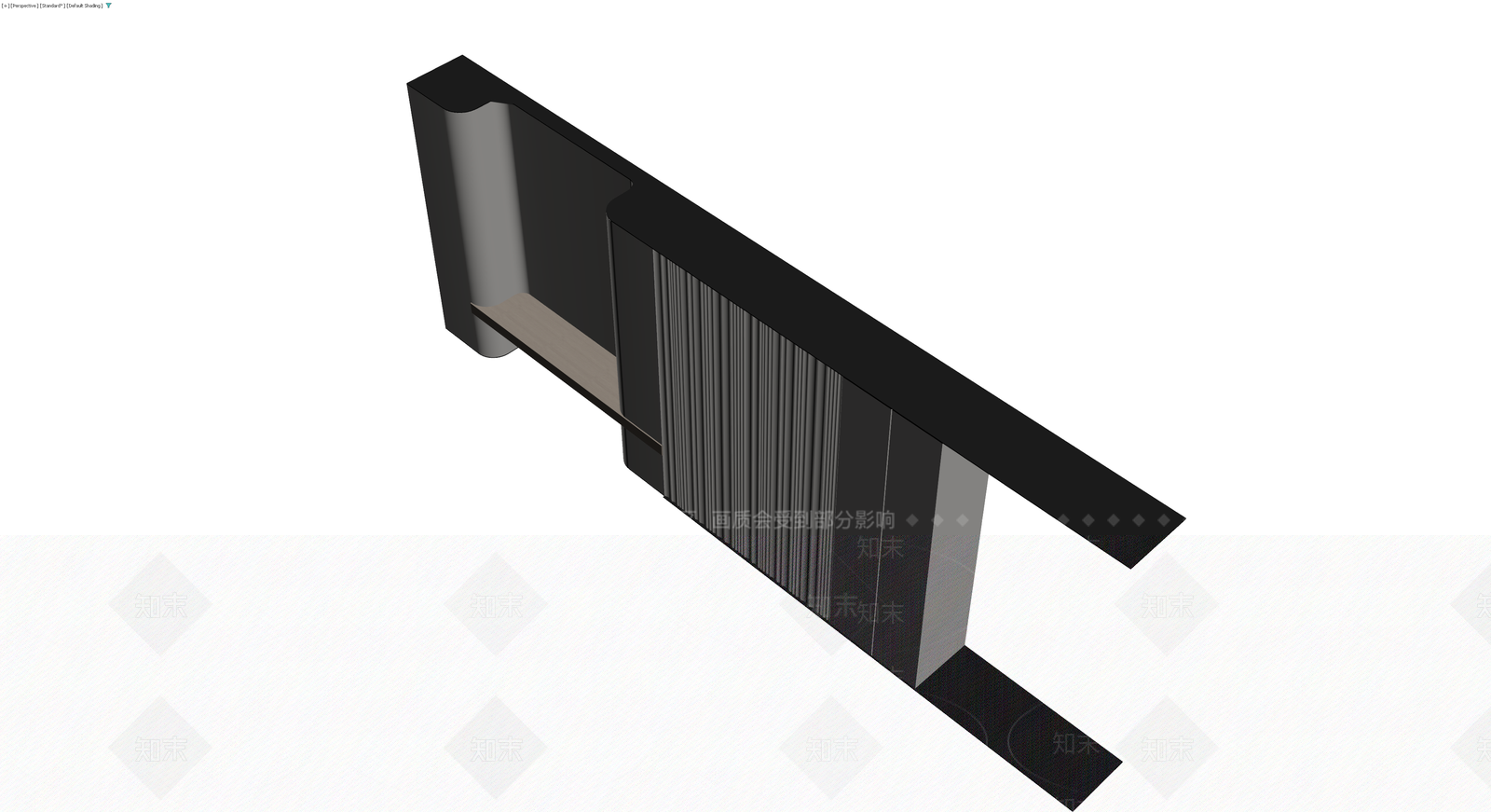 现代风格半高隔断柜3D模型下载【ID:1230405588】