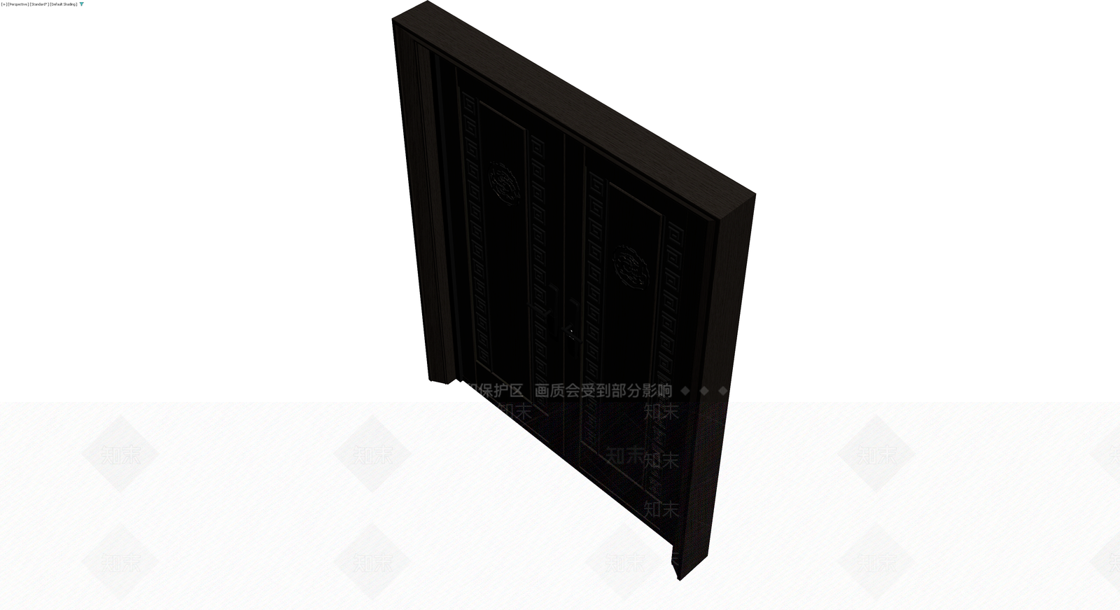 深色双开防盗门3D模型下载【ID:1230358831】