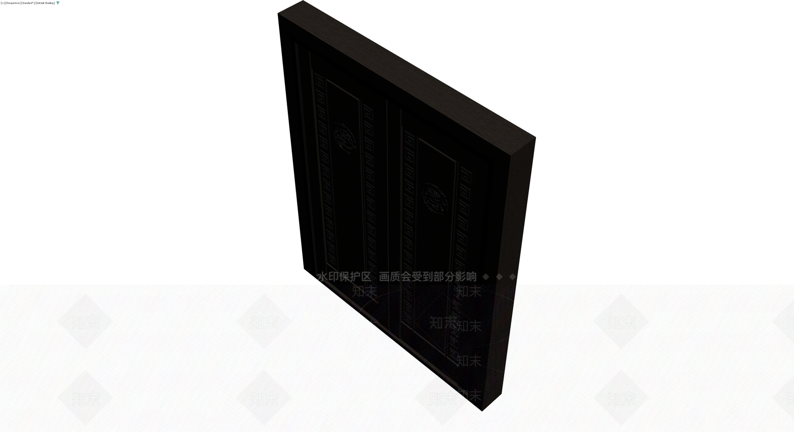 深色双开防盗门3D模型下载【ID:1230358831】