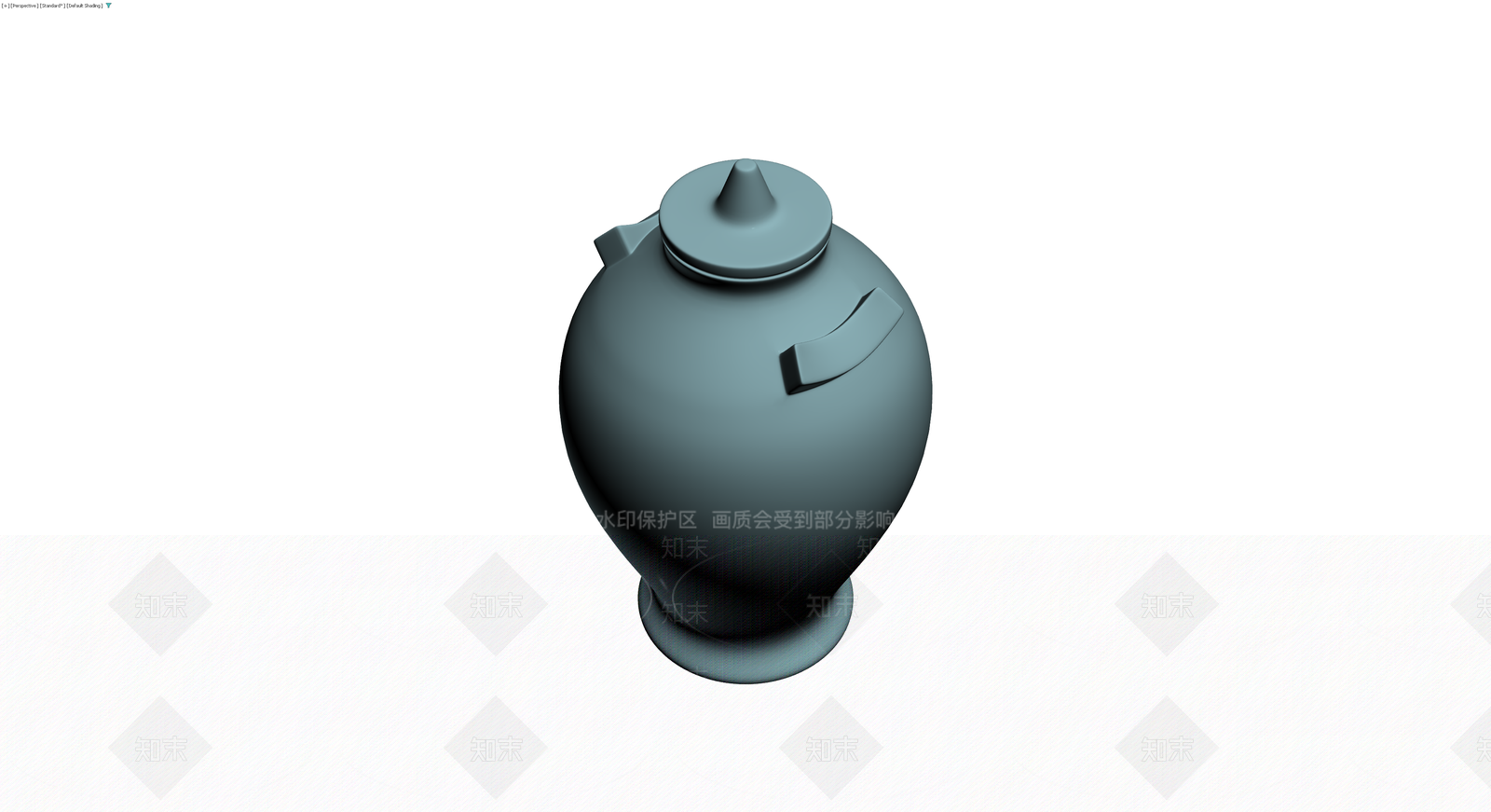 青瓷梅瓶造型器皿3D模型下载【ID:1229928806】