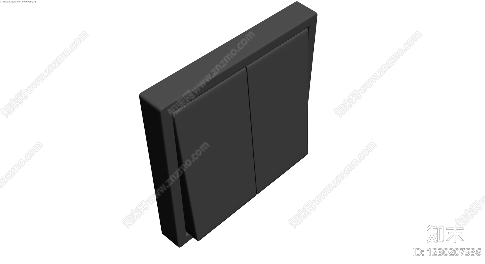 双开门柜体灰模3D模型下载【ID:1230207536】