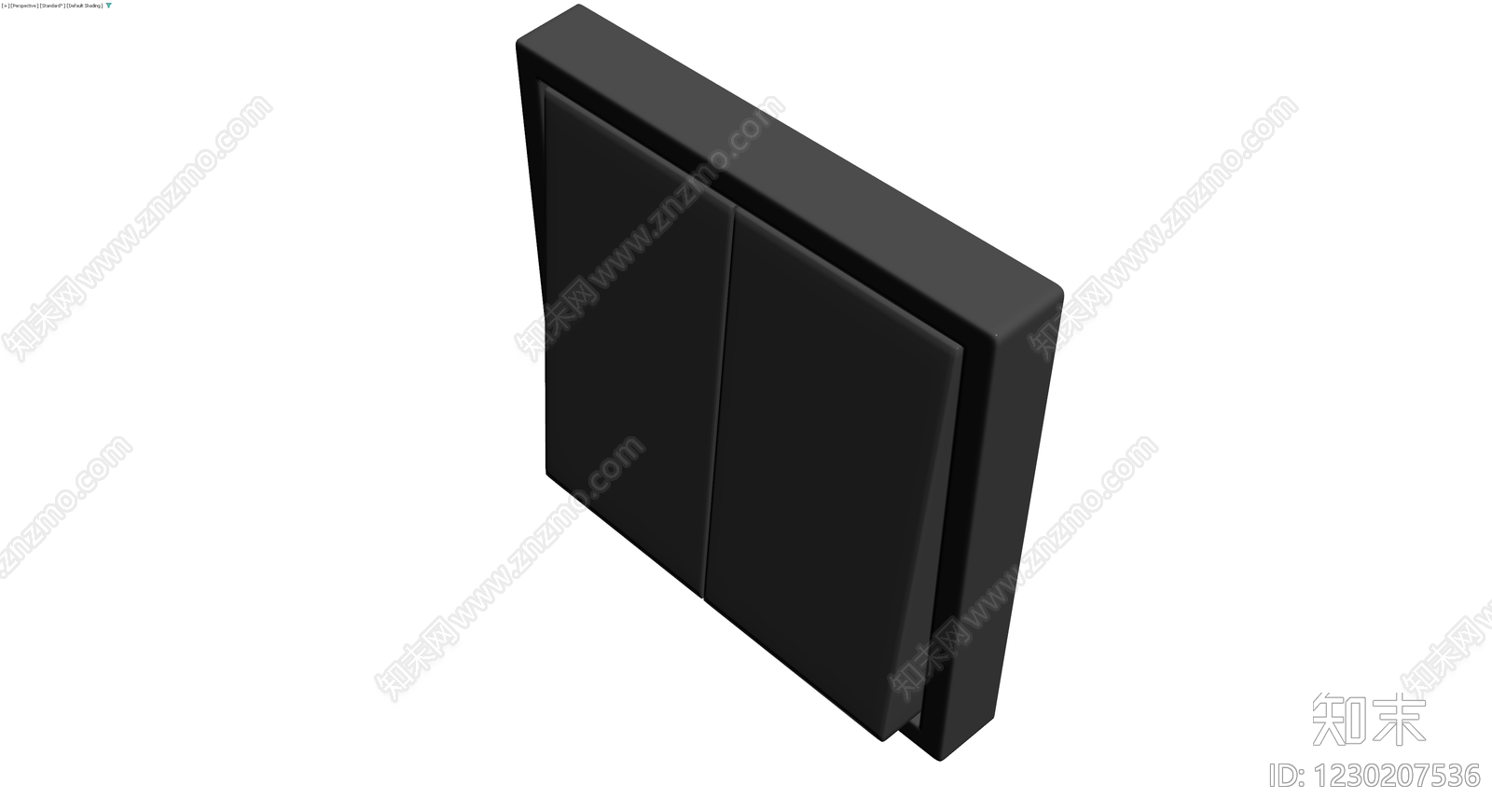 双开门柜体灰模3D模型下载【ID:1230207536】