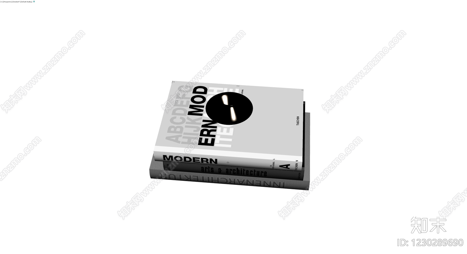书籍与黑胶唱片组合3D模型下载【ID:1230289690】