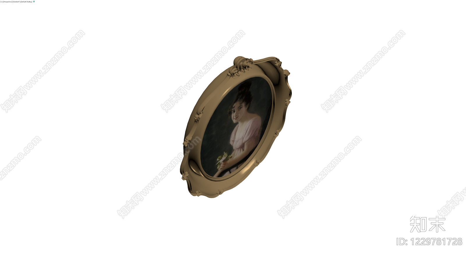 古典装饰画框组件3D模型下载【ID:1229781728】
