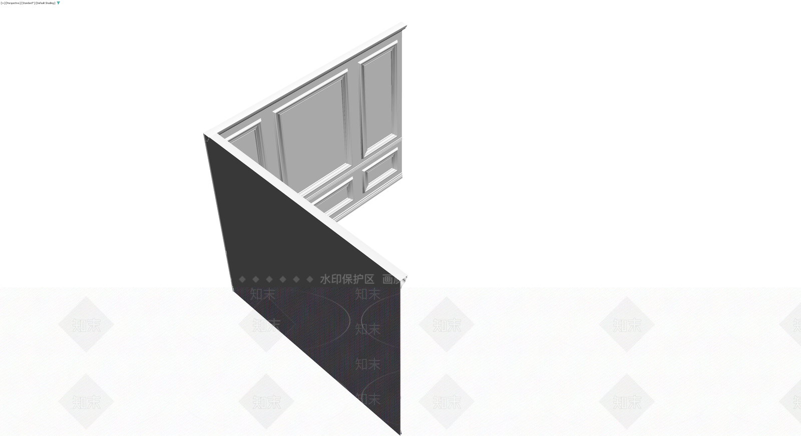 欧式护墙板组件3D模型下载【ID:1230580670】