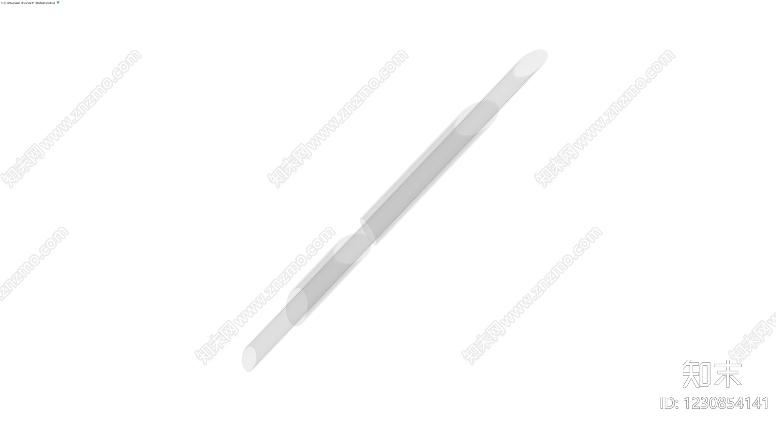长条形白色装饰灯具3D模型下载【ID:1230854141】