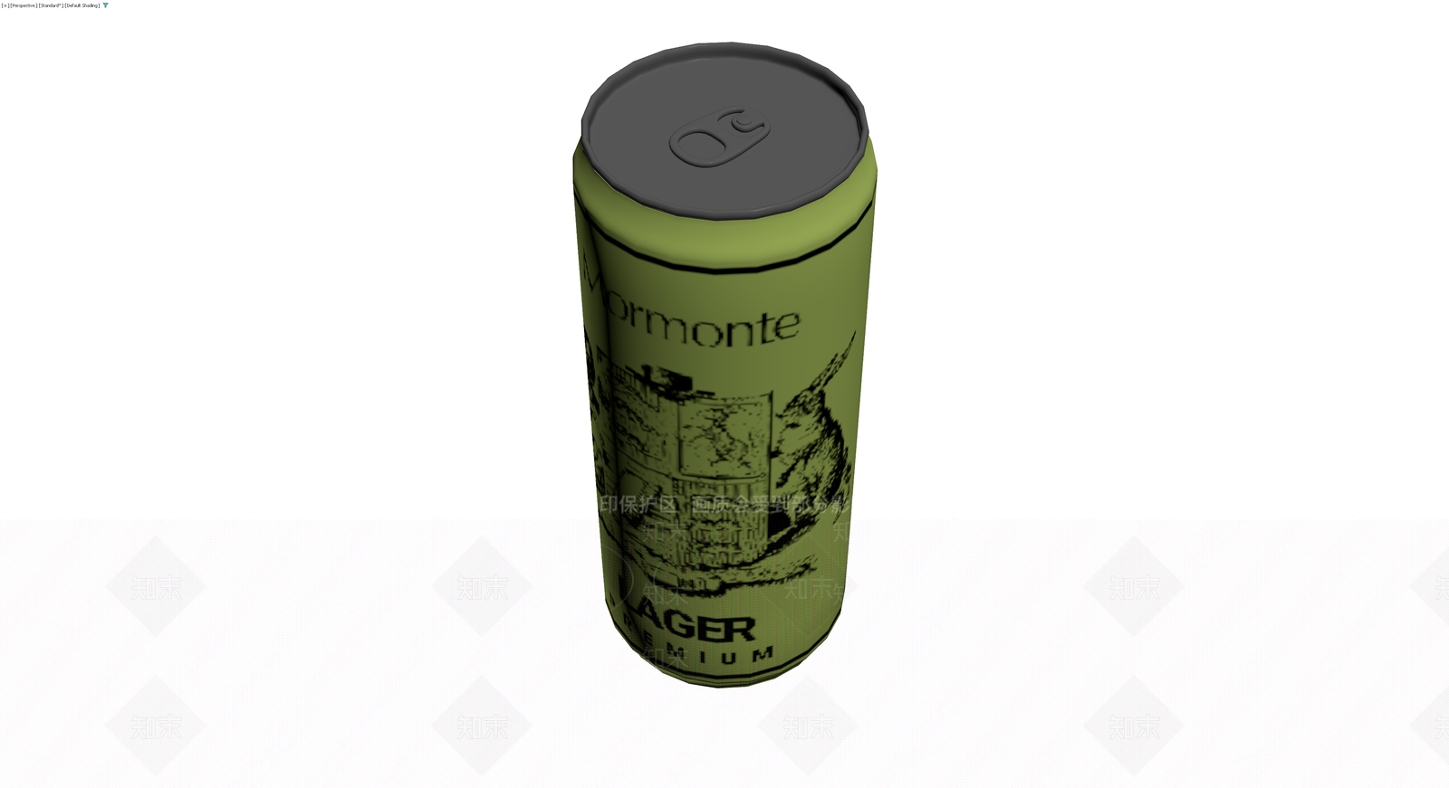 绿色拉格啤酒罐模型3D模型下载【ID:1230142173】