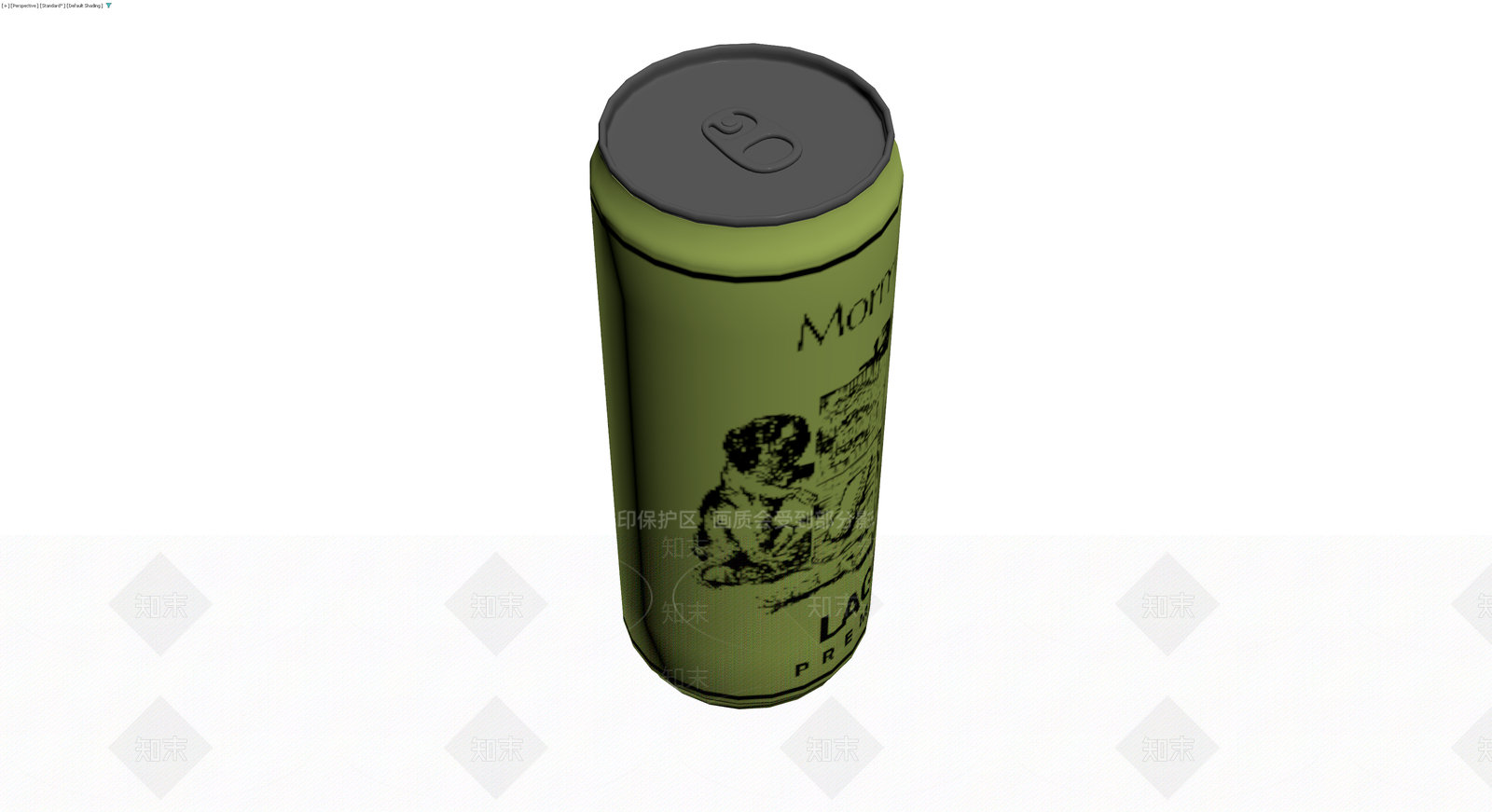 绿色拉格啤酒罐模型3D模型下载【ID:1230142173】