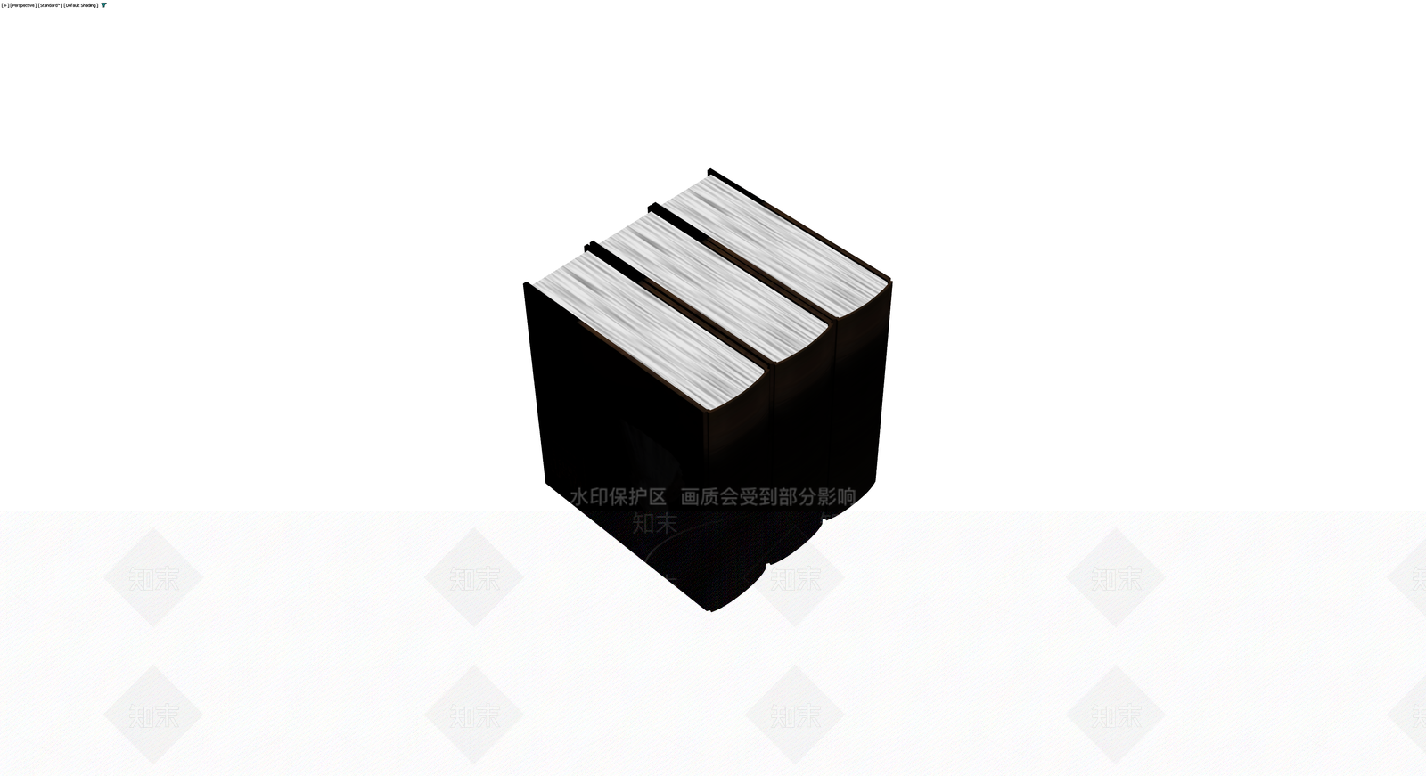 三本精装书组合3D模型下载【ID:1230455737】