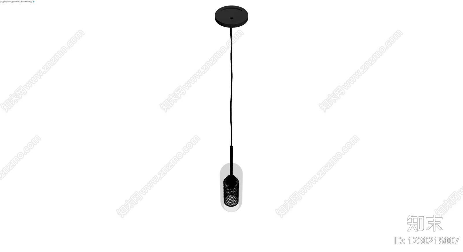 黑色网状吊灯3D模型下载【ID:1230218007】