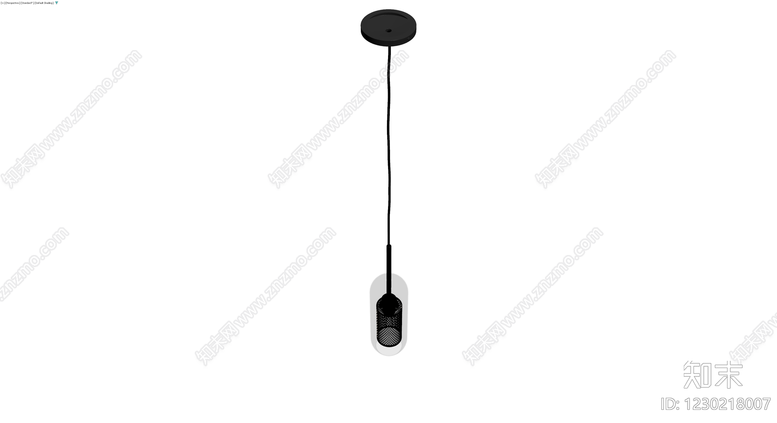 黑色网状吊灯3D模型下载【ID:1230218007】