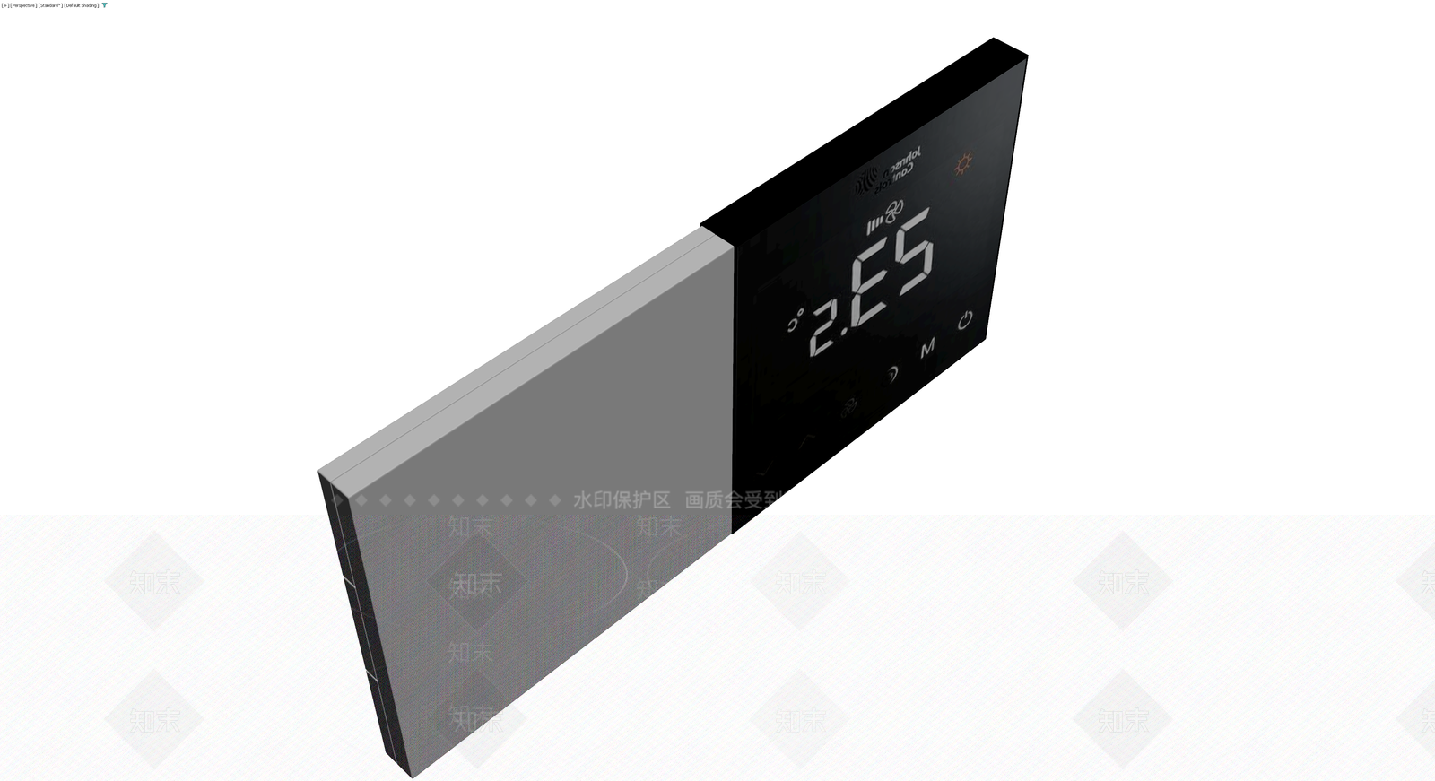 温控面板及格栅组件3D模型下载【ID:1229921179】