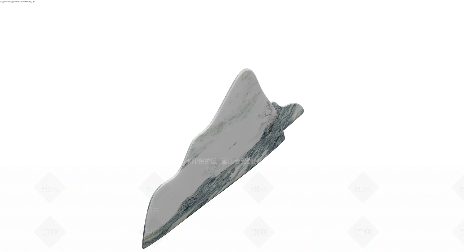 山水风格陶瓷摆件3D模型下载【ID:1229677744】