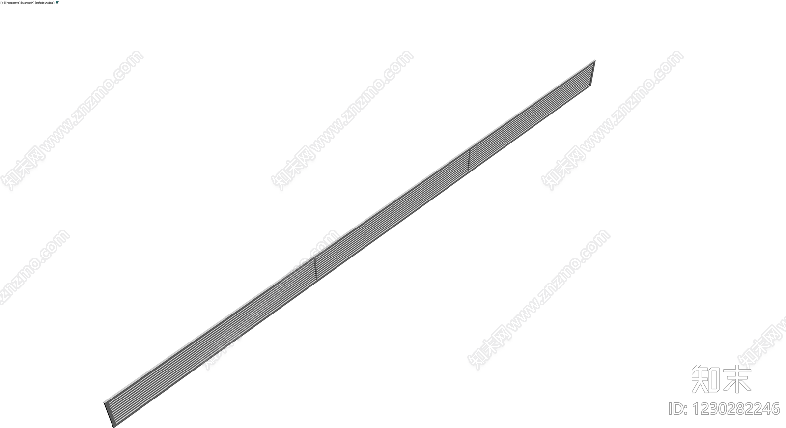 长条形线性地漏格栅3D模型下载【ID:1230282246】