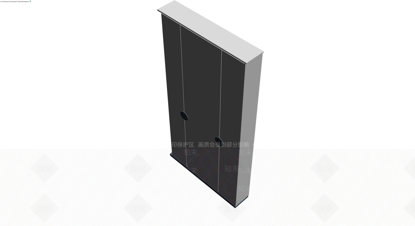 双门储物柜灰模3D模型下载【ID:1230087434】