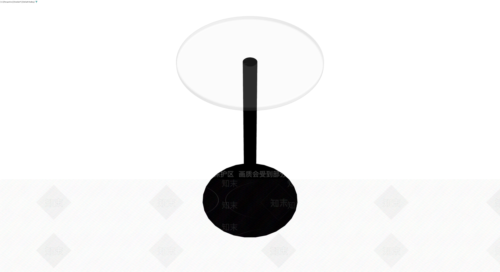 黑白材质圆几模型3D模型下载【ID:1229868940】