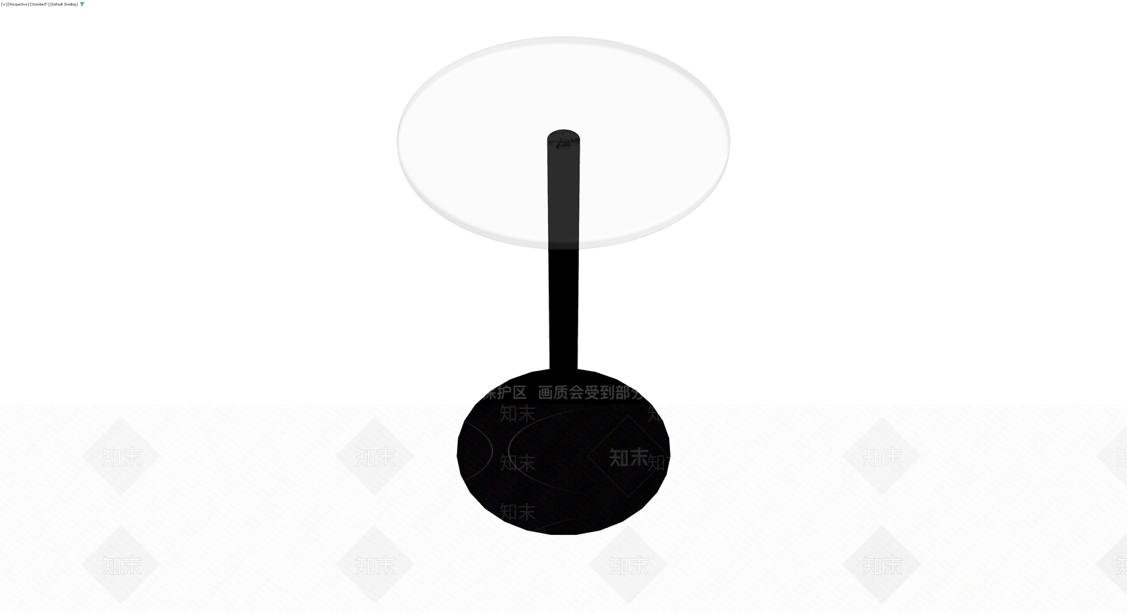 黑白材质圆几模型3D模型下载【ID:1229868940】