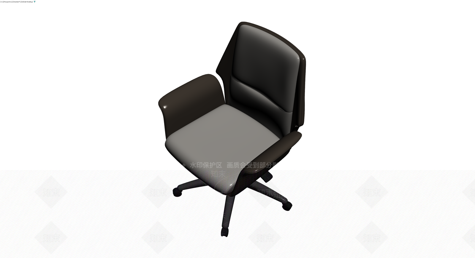 现代办公转椅3D模型下载【ID:1229636215】