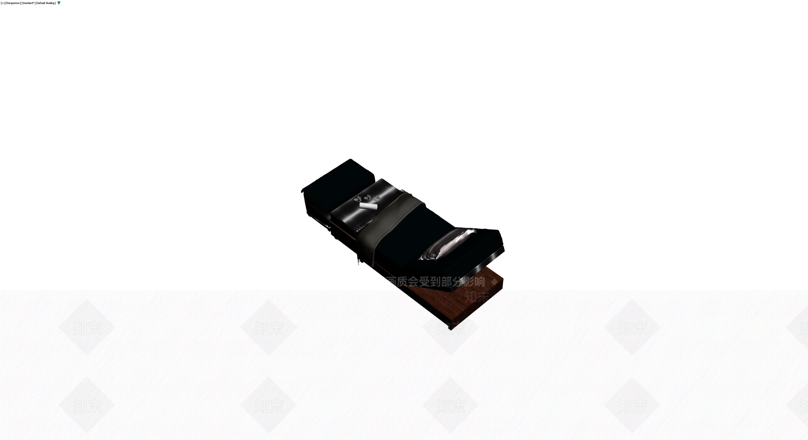 黑色软包按摩床3D模型下载【ID:1230467089】