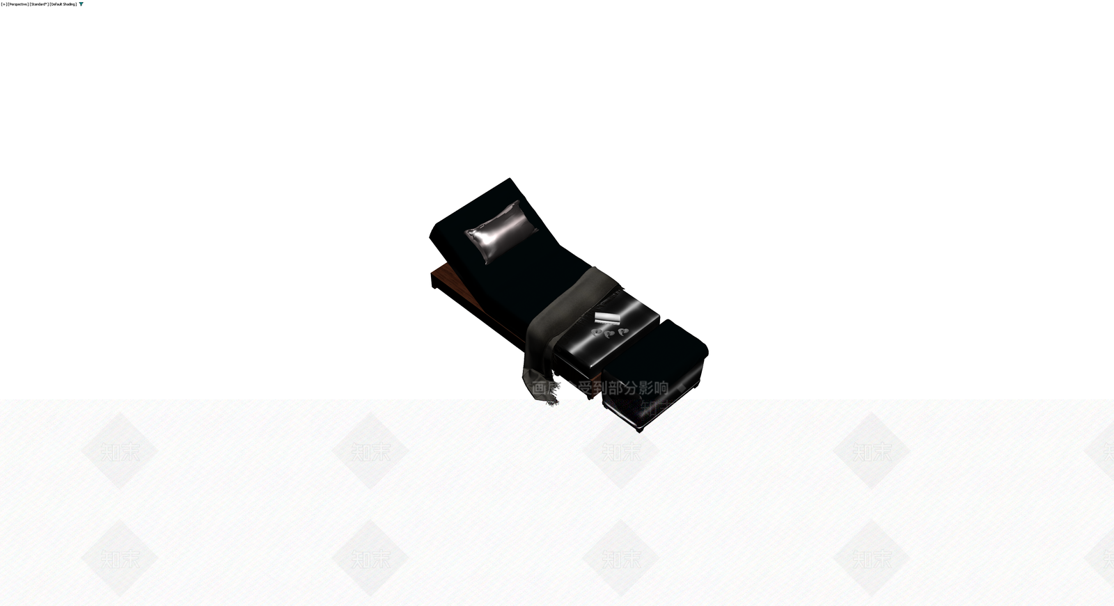 黑色软包按摩床3D模型下载【ID:1230467089】