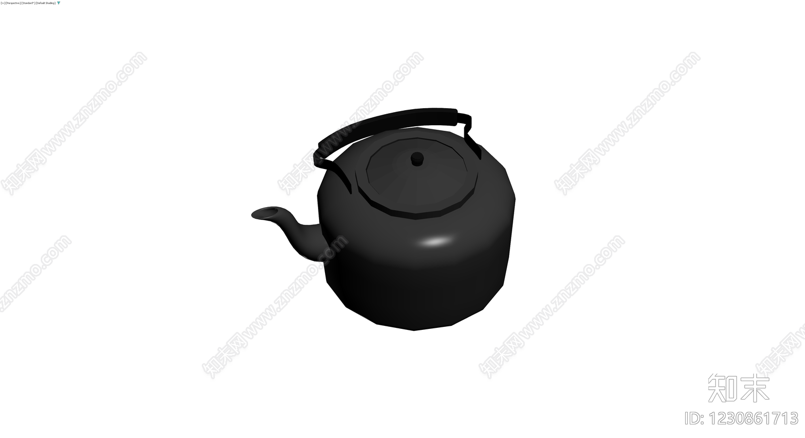 黑色电热水壶模型3D模型下载【ID:1230861713】