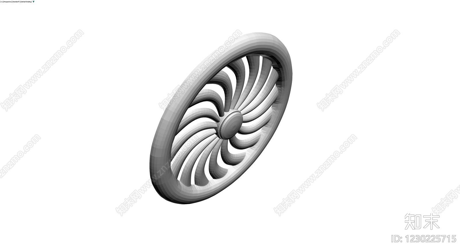 涡轮风扇造型摆件3D模型下载【ID:1230225715】