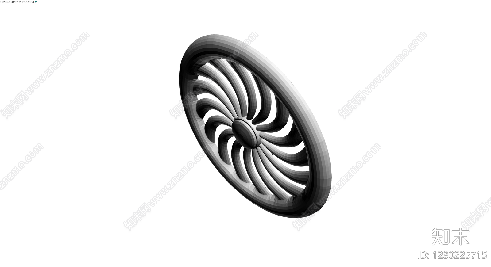 涡轮风扇造型摆件3D模型下载【ID:1230225715】