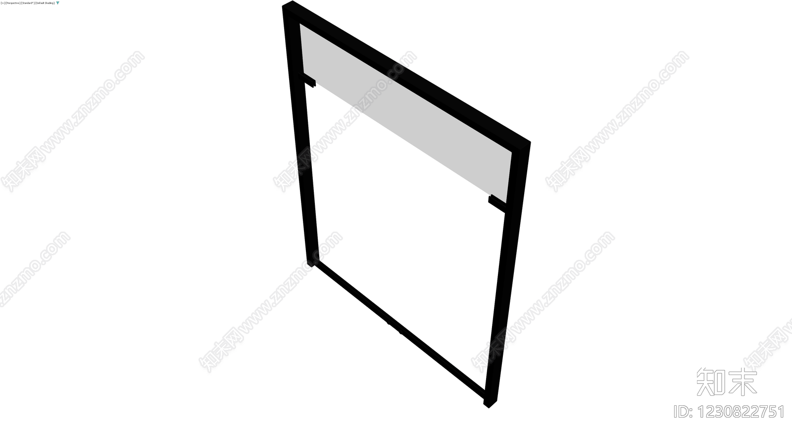 黑框玻璃隔断组件3D模型下载【ID:1230822751】