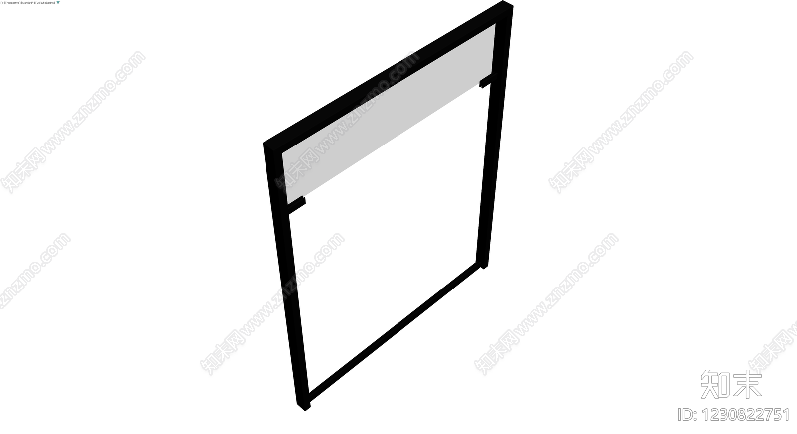 黑框玻璃隔断组件3D模型下载【ID:1230822751】