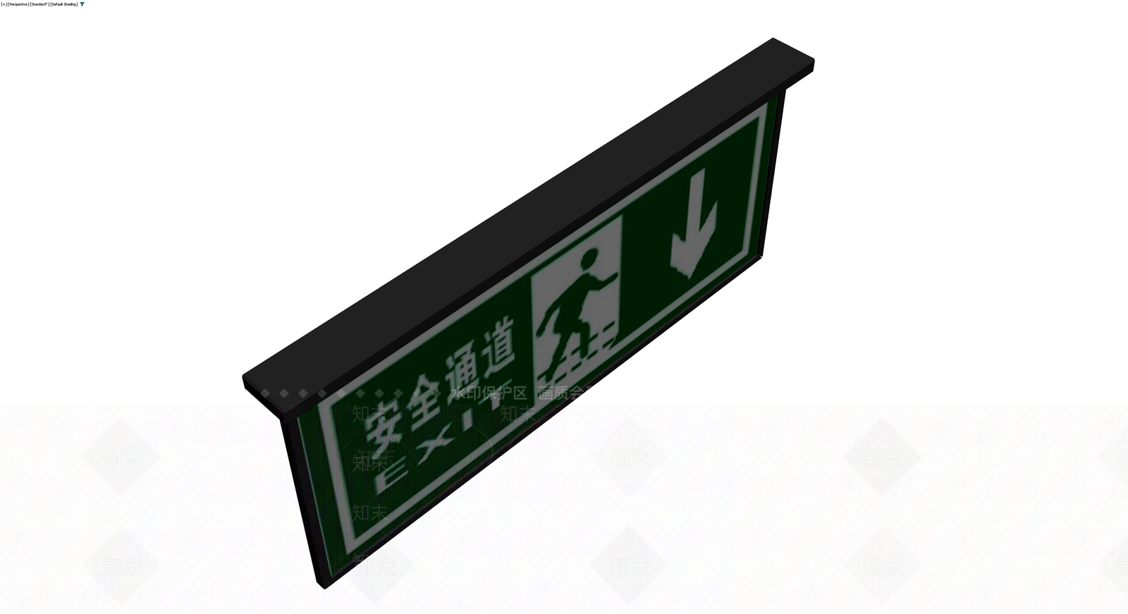 安全通道指示牌模型3D模型下载【ID:1229646130】