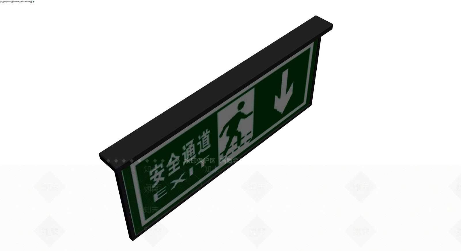 安全通道指示牌模型3D模型下载【ID:1229646130】