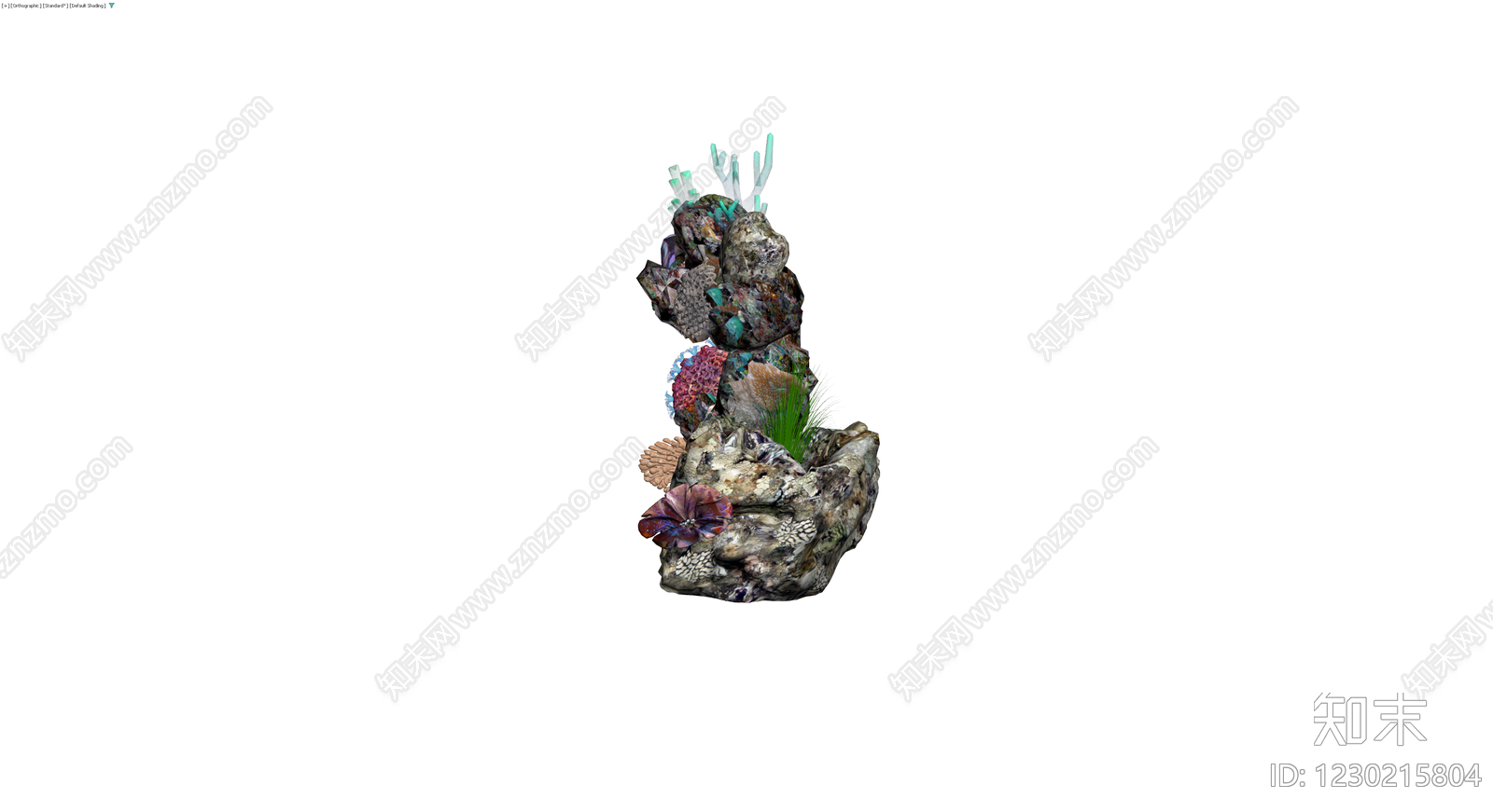 珊瑚礁景观小品3D模型下载【ID:1230215804】