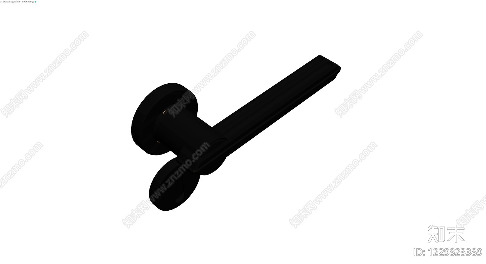 黑色门把手模型3D模型下载【ID:1229823389】