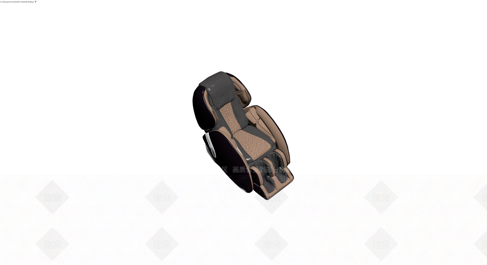 黑棕配色按摩椅3D模型下载【ID:1230760111】