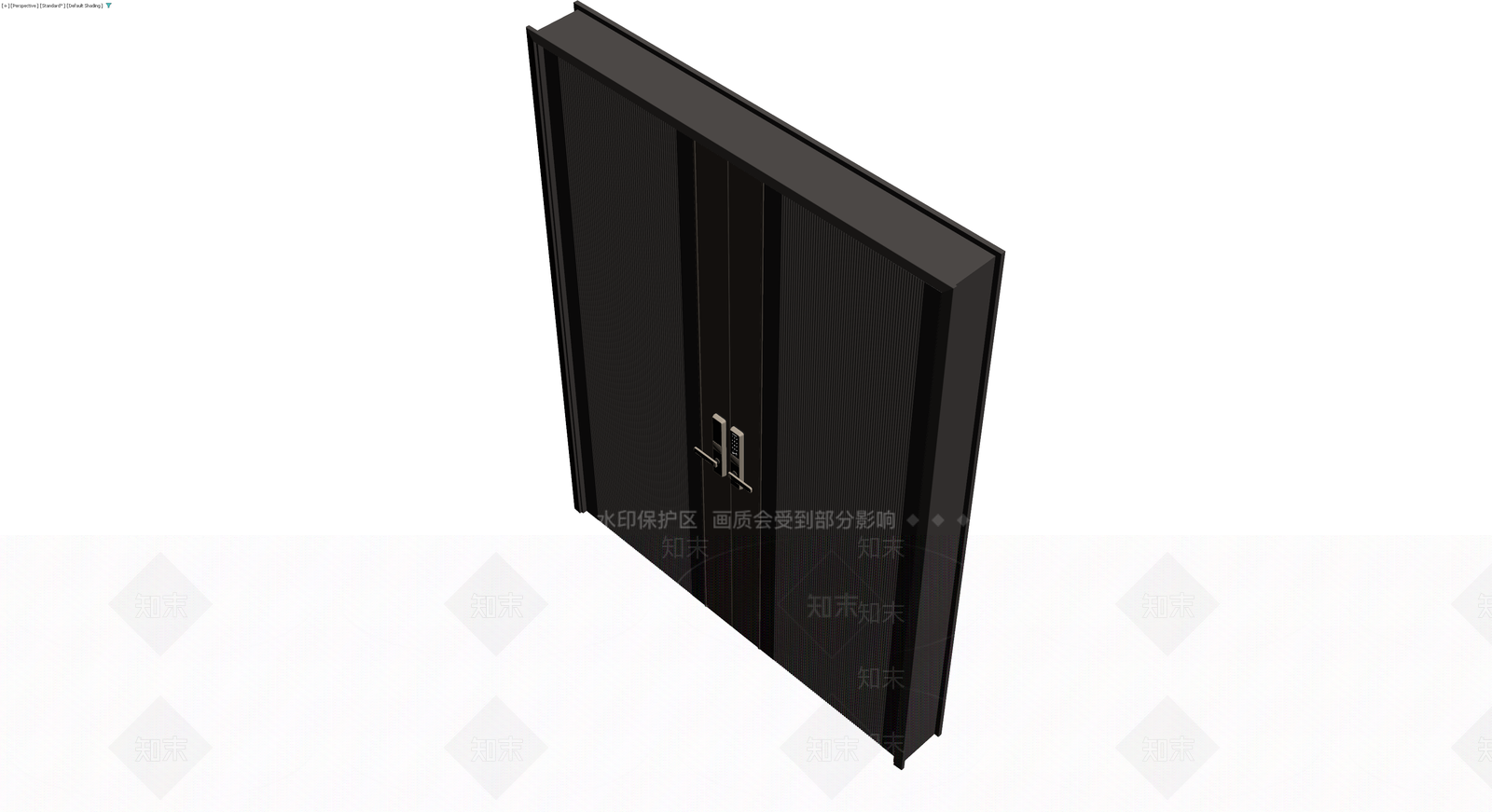 现代双开入户门3D模型下载【ID:1229876770】