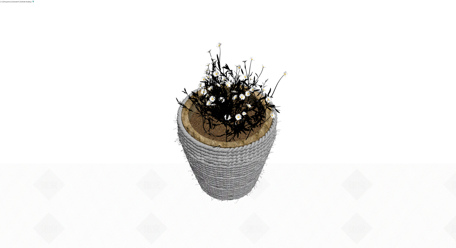 编织花盆盆栽植物3D模型下载【ID:1229880973】