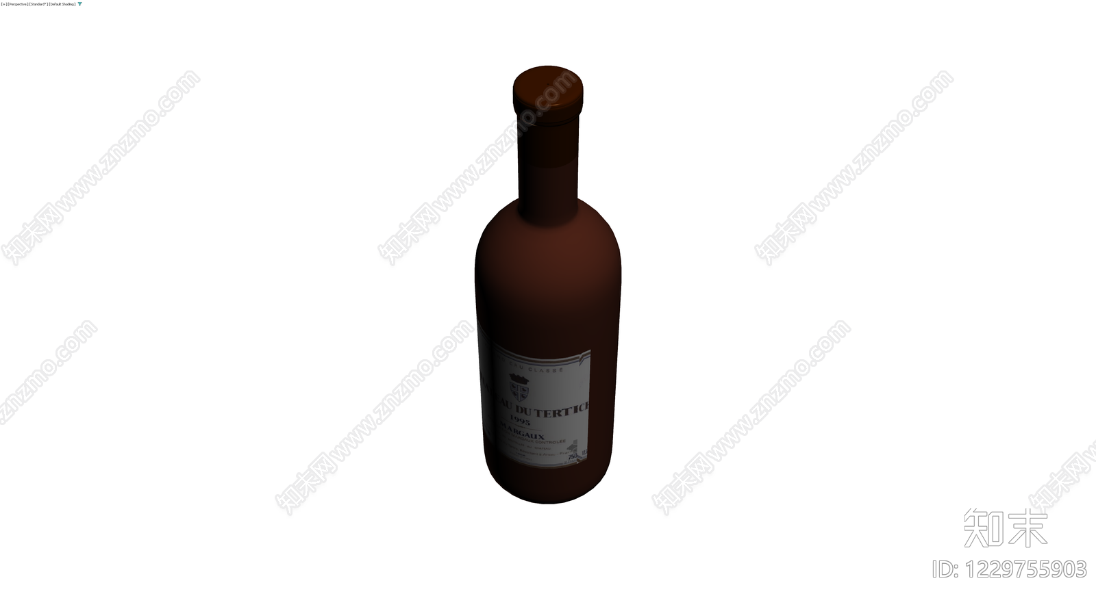 红酒瓶模型3D模型下载【ID:1229755903】
