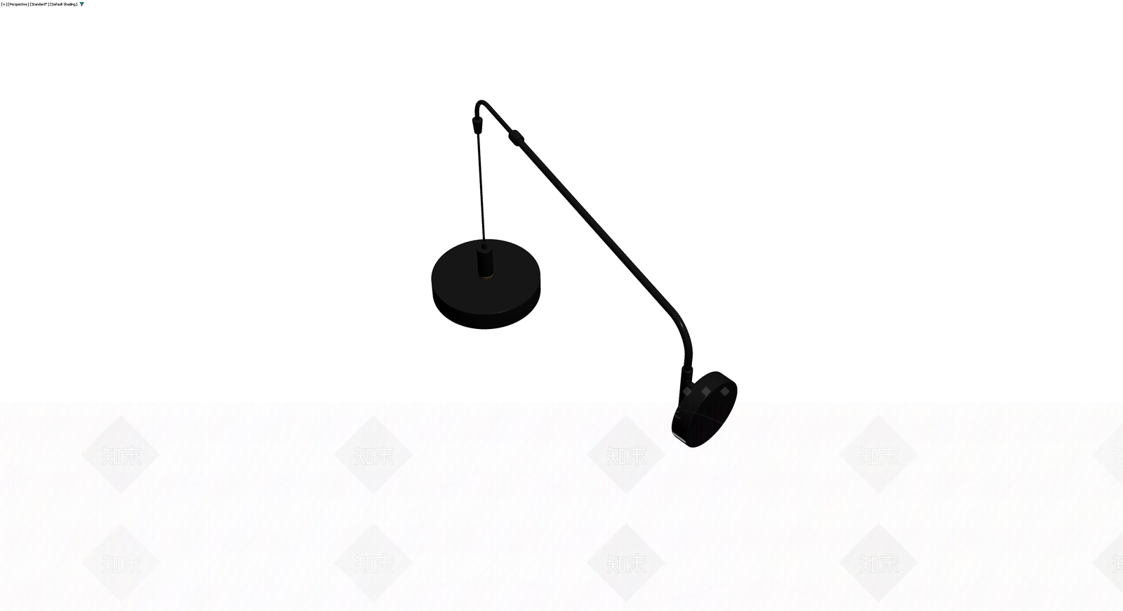黑色可调节壁灯3D模型下载【ID:1230792600】