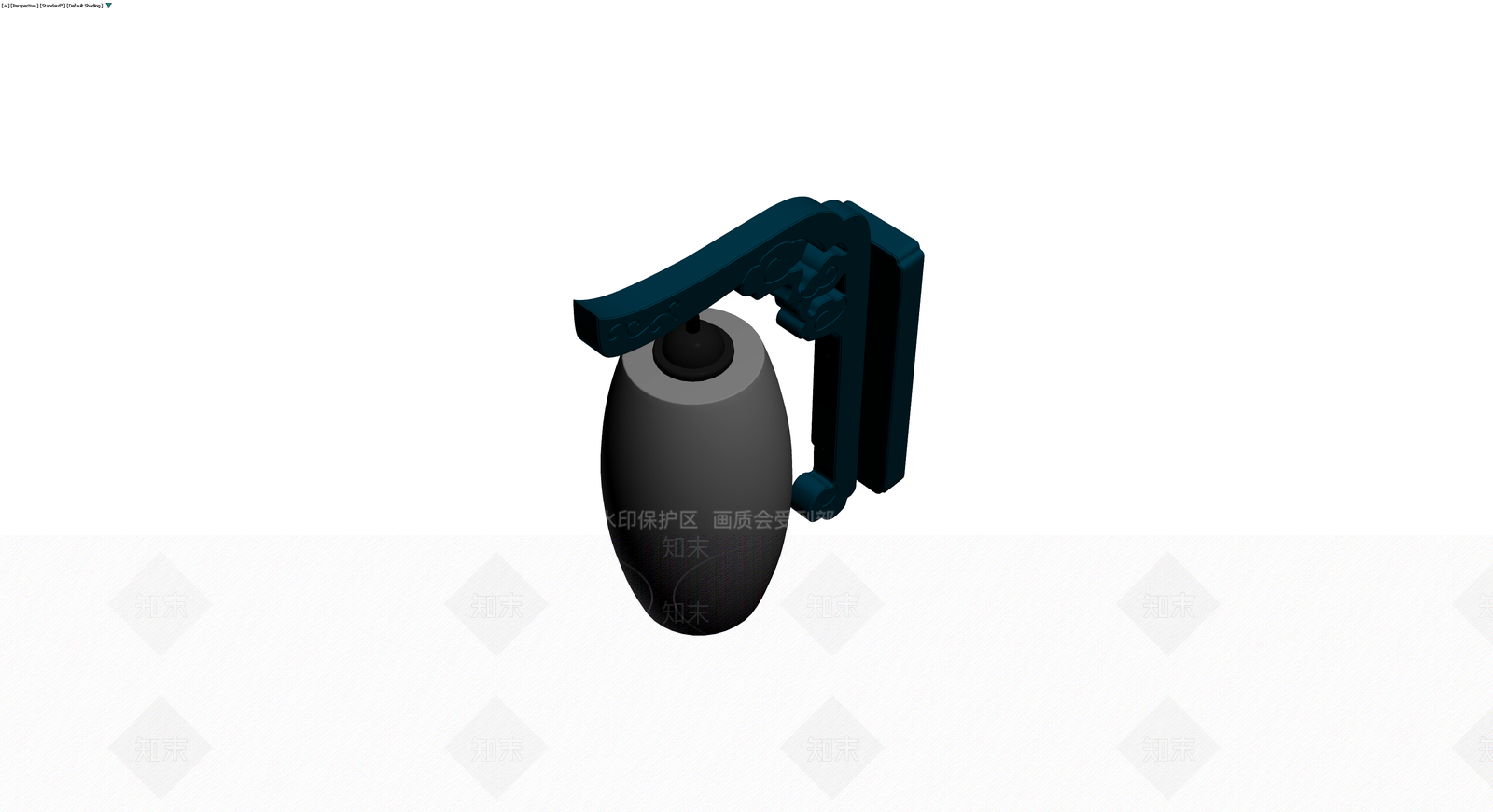 中式复古壁灯组件3D模型下载【ID:1229866010】