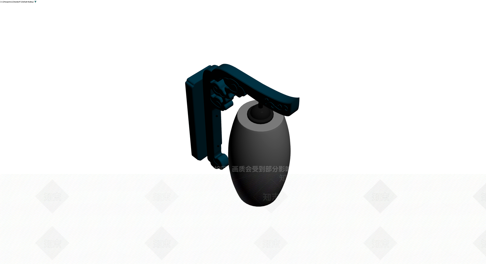 中式复古壁灯组件3D模型下载【ID:1229866010】