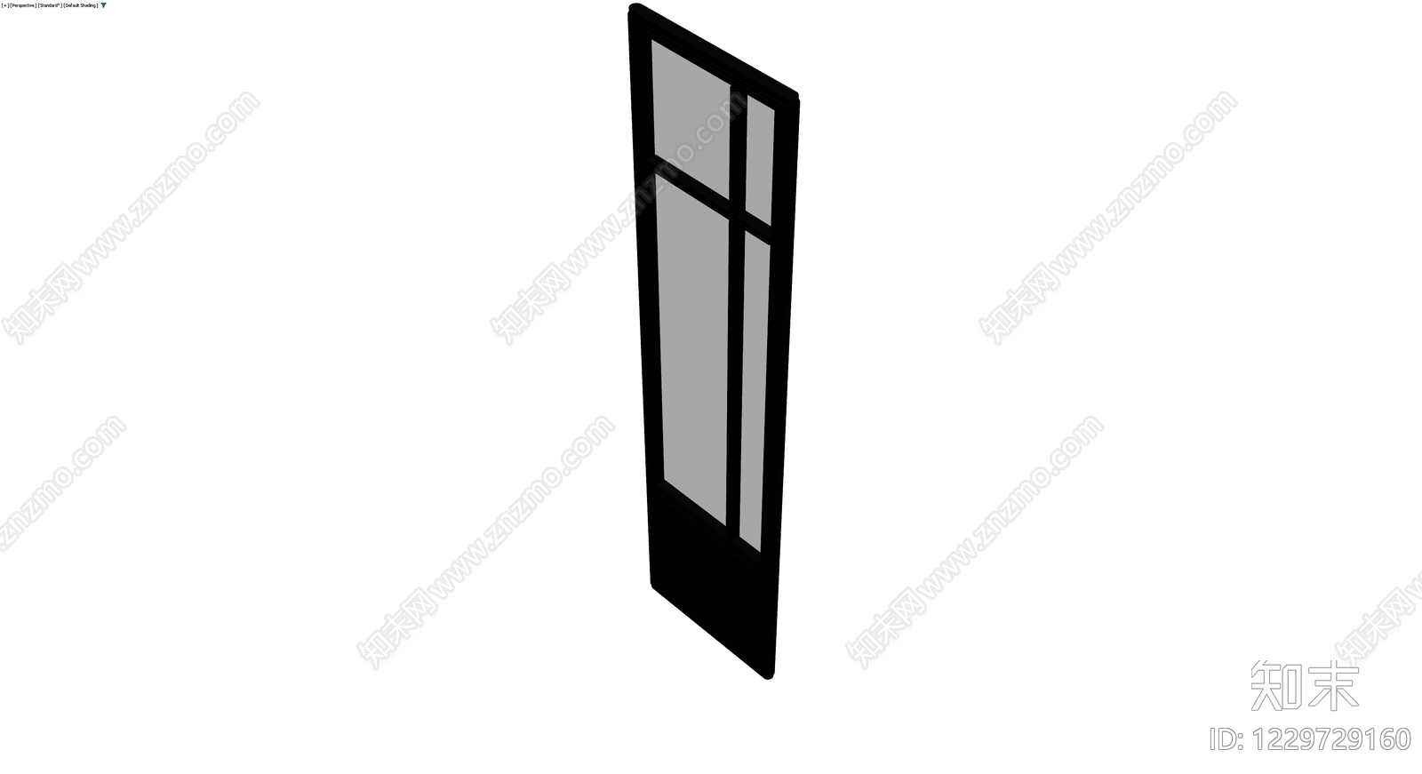 黑框玻璃门模型3D模型下载【ID:1229729160】